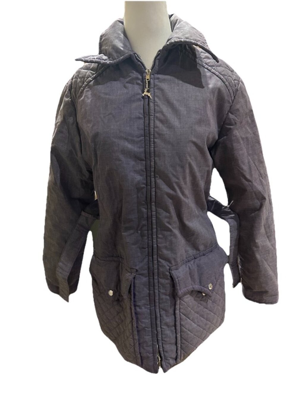 Vintage White Stag Women's Med Lavender Quilted Jacket